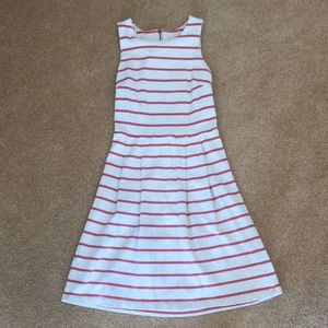 Ann Taylor Loft stripped A-line dress